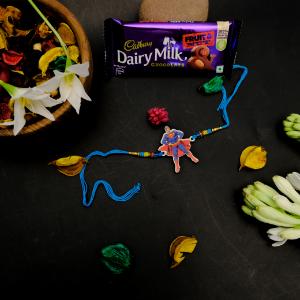 Superman Rakhi with Dairy Milk Duo