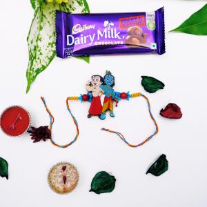 Chhota Bheem & Krishna Rakhi with Dairy Milk Delight