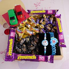 Chocolaty Doraemon Kids Rakhi Hamper