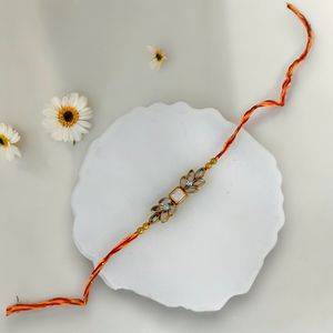 Celestial Bond Stone Rakhi Harmony