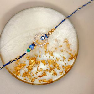 Evil Eye Sparkle Shield Rakhi