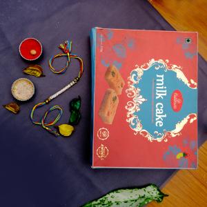 Artisan Thread Rakhi & Milk Cake Indulgence