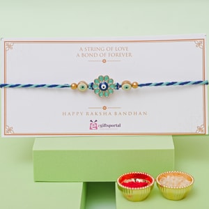 Blooming Evil Eye Rakhi