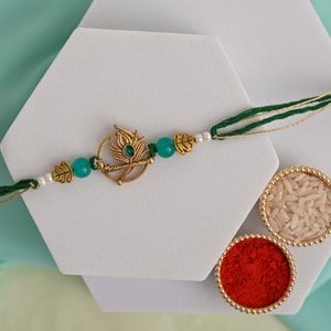Sacred Krishna Mor Pankh Rakhi