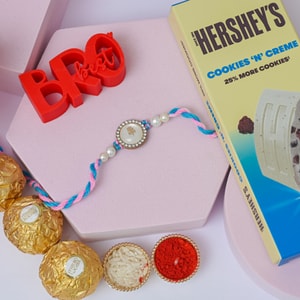 Trishul Pearl Rakhi with Hershey