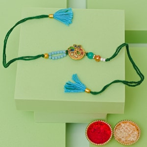 Graceful Peacock Designer Rakhi