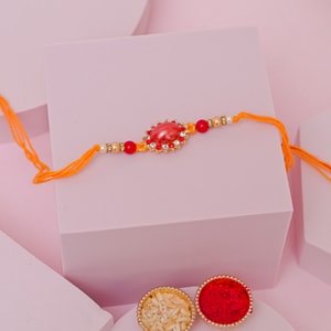 Ruby Designer Stone Rakhi