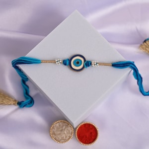 Protective Evil Eye Pearl Rakhi