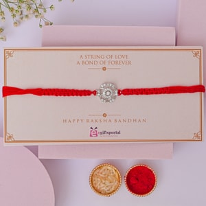 Crystal Bloom Designer Rakhi