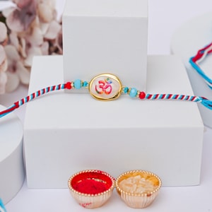 Sacred Om Shell Designer Rakhi
