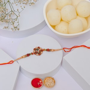 Divine Shivling Rakhi with Rasgulla