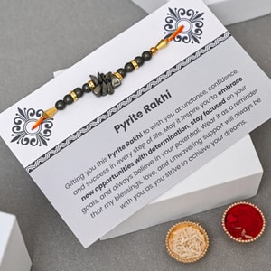 Prosperity Pyrite Crystal Rakhi