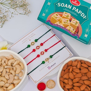 Family Rakhi Combo with Dry Fruits